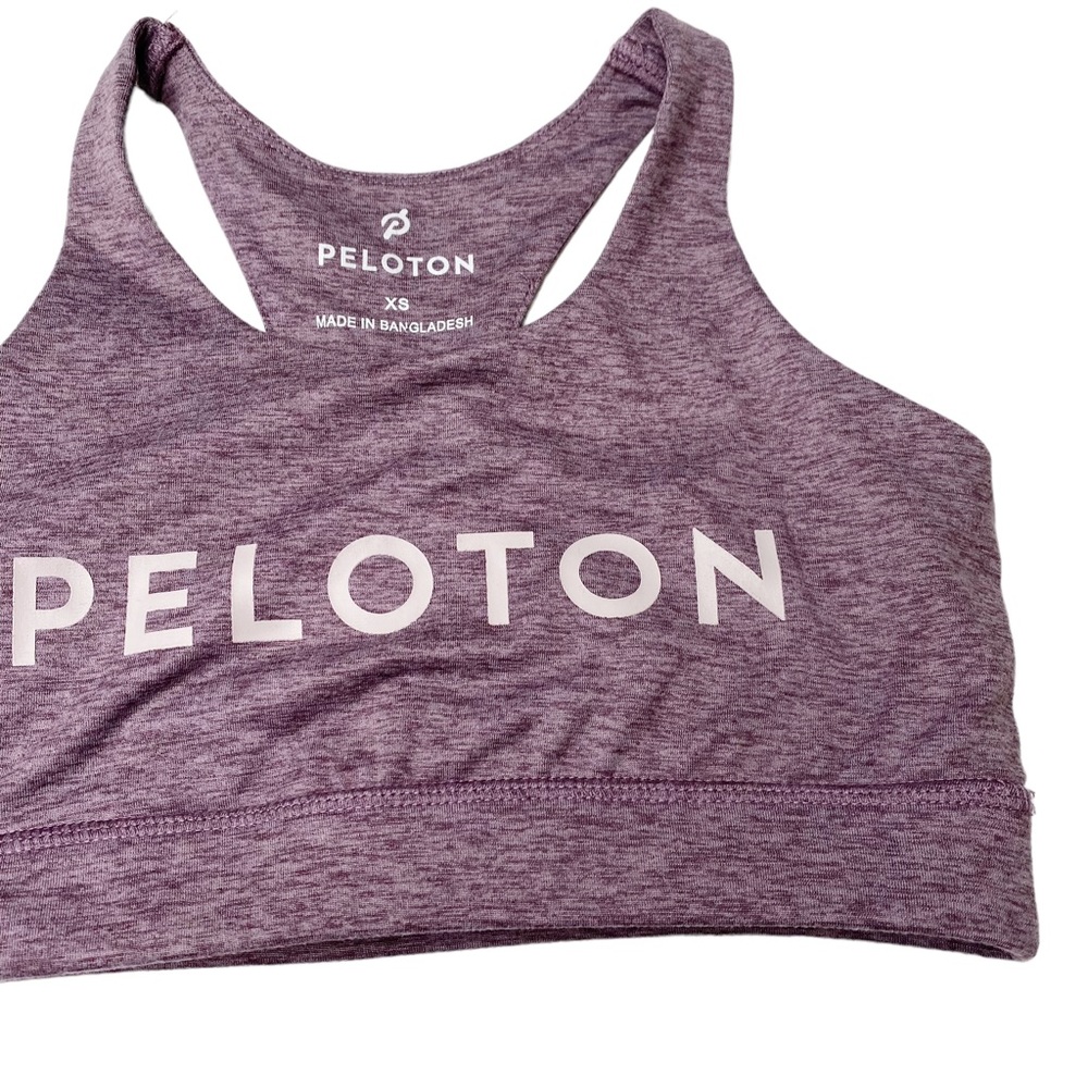 Peloton Embrace Racerback Heathered Purple Sports Bra Size XS - Picture 4 of 6